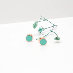 오팔하우스 14k 라운드 민트 에폭 귀걸이 OPDLE3940