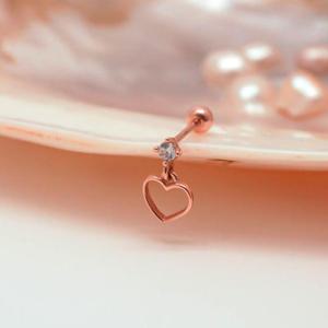 오팔하우스 14k 하트 큐빅 피어싱 OPDJE861