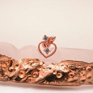 오팔하우스 14k 하트 큐빅 피어싱 OPDJE942