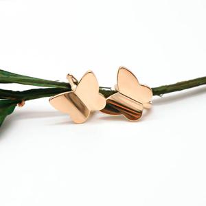 오팔하우스 14k 민자 나비 원터치 귀걸이 OPKYE0095