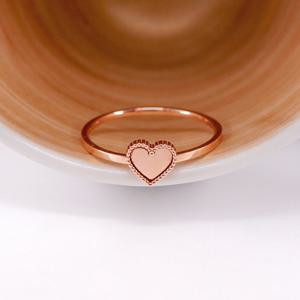 오팔하우스 14k 민자 하트 반지 OPDLR1857-3