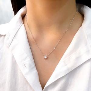 오팔하우스 14k 랩다이아몬드 5부 목걸이 OPPN0005