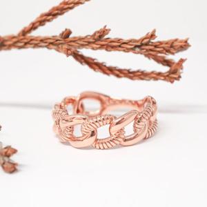 오팔하우스 14k 볼드한 체인 반지 OPKYR0044