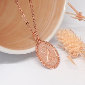 오팔하우스 14k 엘리쟈베스 코인 목걸이 OPDLN5052