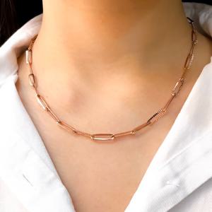 오팔하우스 14k 볼드한 클립 체인 목걸이 OPGDN0400