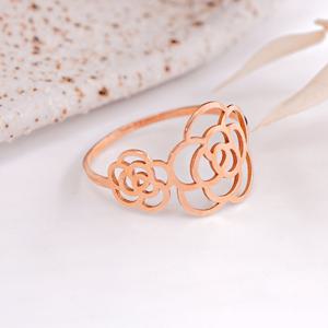 오팔하우스 14k 더블 장미 민자 반지 OPKYR2001