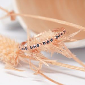 오팔하우스 14k 블루큐 타원형 반지 OPGDR197