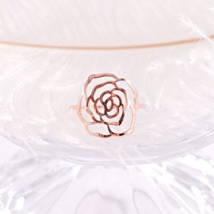 오팔하우스 14k 와이드 장미 민자 반지 OPKYR2003