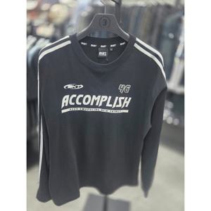 [써드케이]두줄 tape 긴팔 티셔츠 mq5tu520  076 블랙 DG