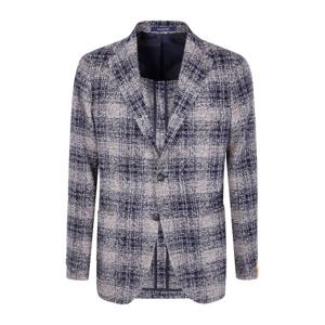 딸리아또레 체크 패턴 테일러드 재킷 1SMJ22KEB855 DOVE