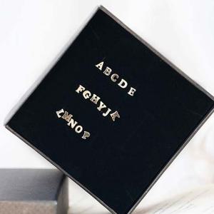 (은침) 새라 알파벳 귀걸이 20대 30대 여자 여친 우정 선물 기념일 목걸이 세트 A