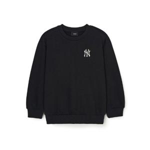 M MLB키즈긴팔티 NQK 7AMTB0446-50BKS 베이직 스몰로고 기모 맨투맨 뉴욕양키스