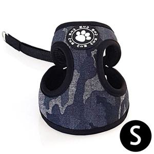 개줄 지엠펫 또사구 밀리터리 하네스 블랙 (S) (강아지 하네스) 애견용품