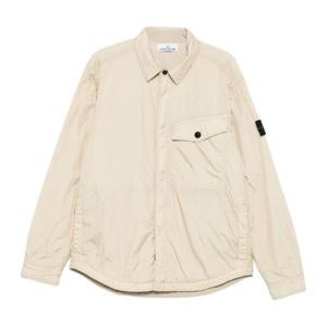 스톤아일랜드 버튼 포켓 라이트웨이트 나일론 블루종 K2S15Q100