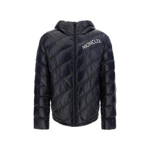 25 FW 몽클레어 로고 프린티드 롱슬리브 집업 자켓 블랙 1A00072595GJ