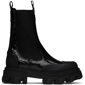 가니 블랙 클리트 첼시 부츠 S2775 242144F113012