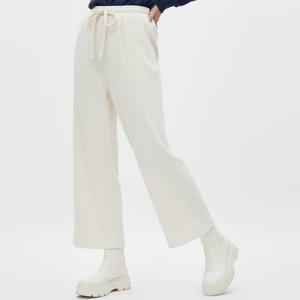 샵앤) 여성 밴딩 왕골덴 와이드 골지 트레이닝 팬츠 PIC-WPT-20883-아이보리