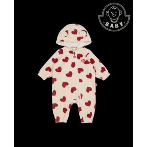 벨리타앤보이즈 베이비 BB하트올오버 플리스 후드긴팔점프수트 BB5WBS23RE