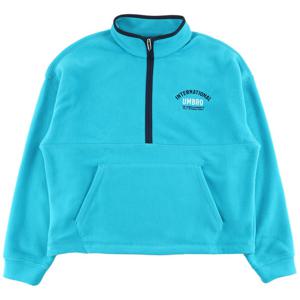 엄브로 플러스플리스 레터링 하프집업 UQ423CFSN1ABL