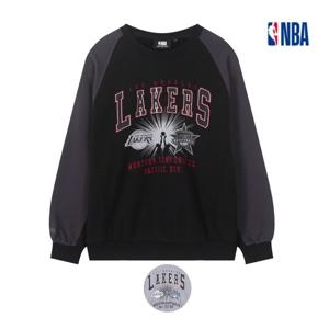 [엔비에이]남여공용 기모 맨투맨 티셔츠 오버핏 루즈핏 빅사이즈 라글란 (N254TS043P)