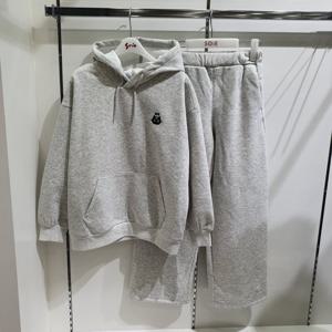 [소이]멜란지 벨로아 본딩 후드티, 와이드바지 25W5751_25W5752_