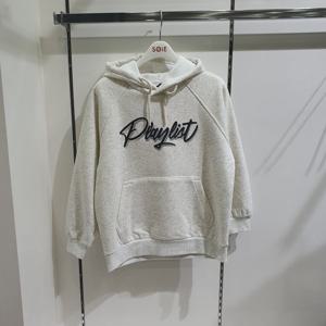 [소이]유니 싱글벨로아 본딩 후드티 25W1407_KG