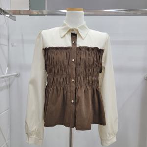 [밸리걸]고무셔링 백색 블라우스610571