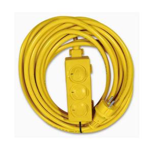 라온 3구 산업용 전기 연장선 1.5SQ 10m 작업 리드선 전기연장선 작업선 리드선 캠핑용멀티코드 멀티탭