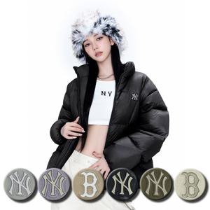 MLB 공용 와펜 로고 커브 패딩 점퍼 (3ADJB2656)