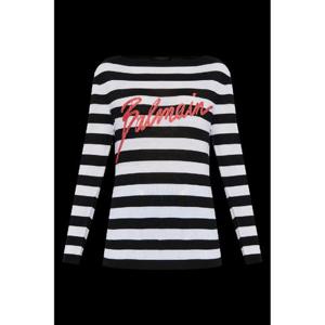 25SS Balmain 울 스웨터 with embroidered 로고 EF0KJ030KI43EJR