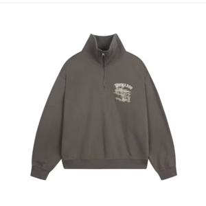 [버커루] 남성 3단쭈리 로고 하프집업(B244TS330P)