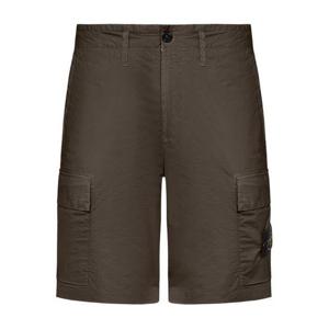 25 FW 스톤 아일랜드 로고 패치 백포켓 코튼 카고 쇼츠 그린 K1S15L100L08S0003