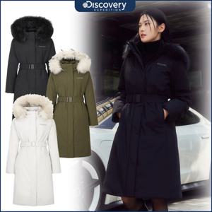 디스커버리 25FW신상 여성 밀포드 베르텍스 벨티드 구스다운 롱패딩 DWDJ9B056