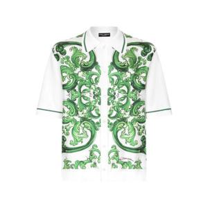 25 FW 돌체앤가바나 마졸리카 프린트 반소매 셔츠 GXV29TJBSJL TP432391784