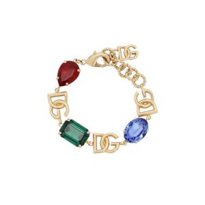 25 FW 돌체앤가바나 로고 참 크리스털 장식 브레이슬릿 WBP6S2W1111 TP432028573