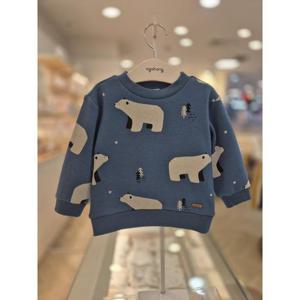 아가방 세이브존03 아가방 모모 북극곰 맨투맨 티셔츠 A01R731009GA