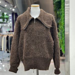 [오조크]알파카 오픈넥 긴팔 퍼 집업/FOTWCXF504PA_SH