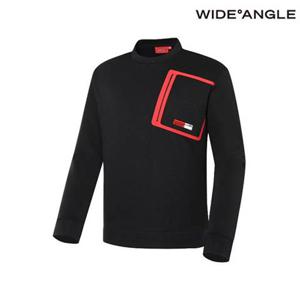 [와이드앵글]  WMW23202Z1 PF 유틸리티 맨투맨 티셔츠 M (Black)