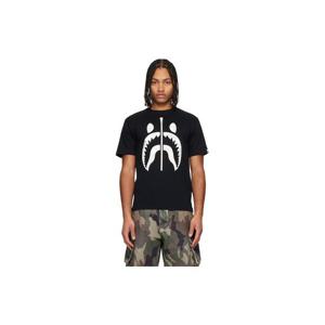 25 FW BAPE 남성 블랙 시티 카모 샤크 티셔츠 252546M213147