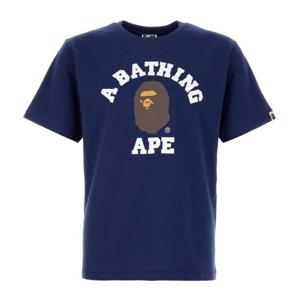 베이프 그래픽 코튼 크루넥 티셔츠 1K80110001 NAVY