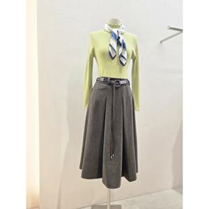 [숲]벨티드 뒷밴딩 플레어 스커트 SBBSR31