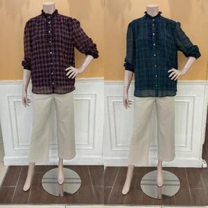 BCBG M백화점 타탄 프린트 블라우스 B5C7B420