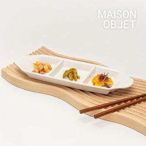 [스크래치] 윤도자기 순백 3절 접시