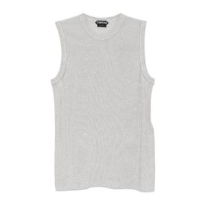 톰포드 크루넥 니트 슬리브리스 탑 TSK389 YAE009TAA