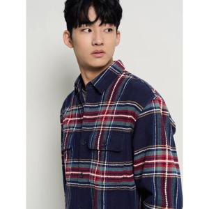 [빈폴멘] 크리스마스 체크 아우터형 셔츠 - 네이비 (BC5Z64C36R)