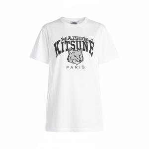 메종키츠네 여성 캠퍼스 폭스 반팔 티셔츠 (LW00104KJ0035 WHITE)