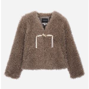 [써스데이아일랜드](T258MLT936W)토글 포인트 푸들 퍼 자켓