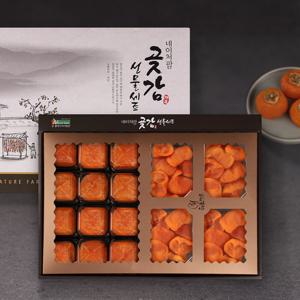 [청도本家] 청도반시 혼합실속선물세트(반건시12과+감말랭이4팩)