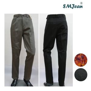 SMJ323k 중년 주름 기모 면바지 중년 면바지 남자 남성 겨울바지
