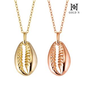 골드앤 18K 리브쉘 목걸이